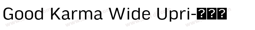 Good Karma Wide Upri字体转换